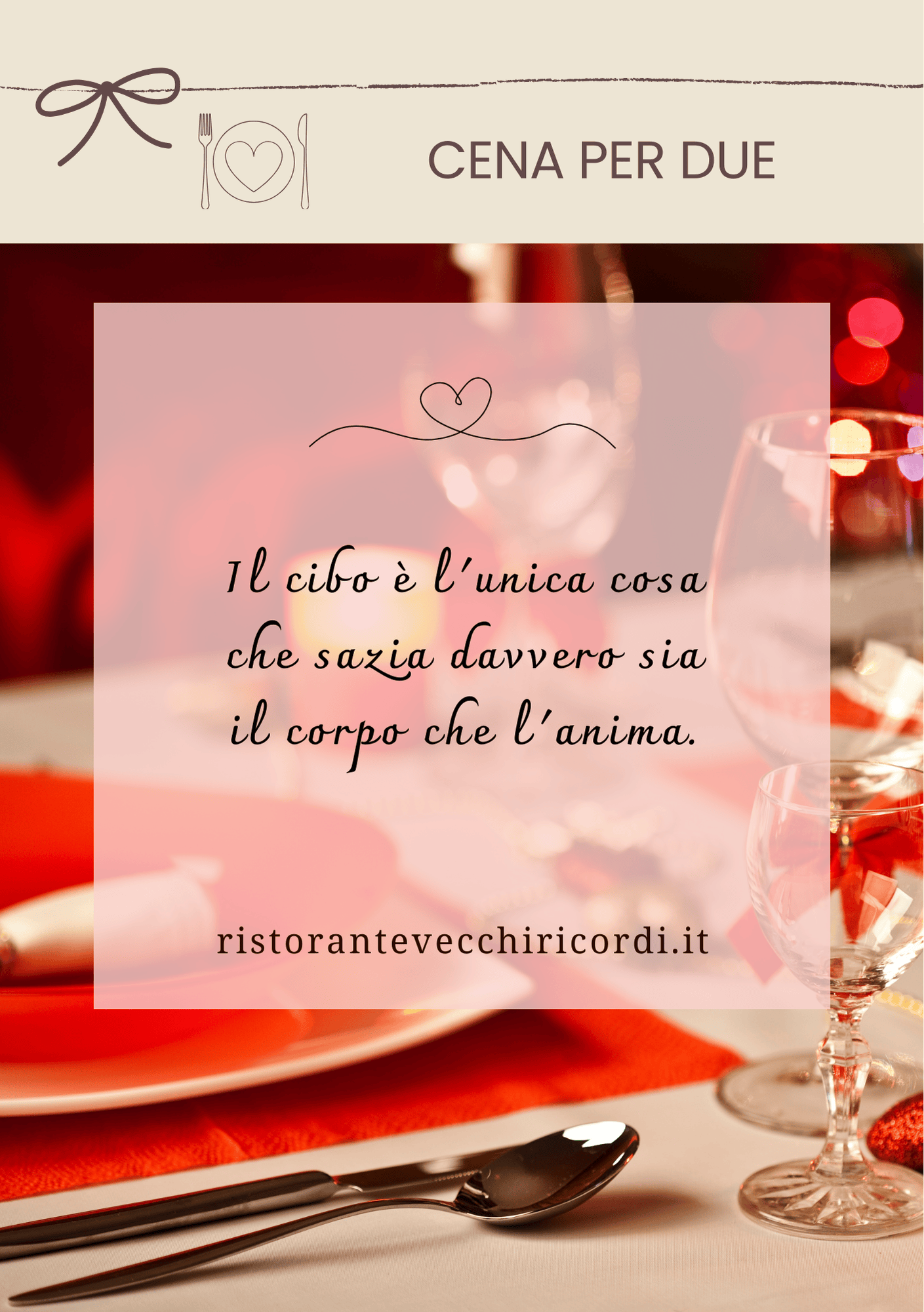 Cena completa per due persone