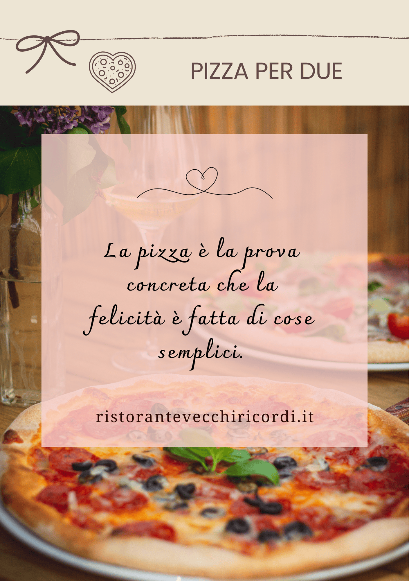 Pizza per due persone