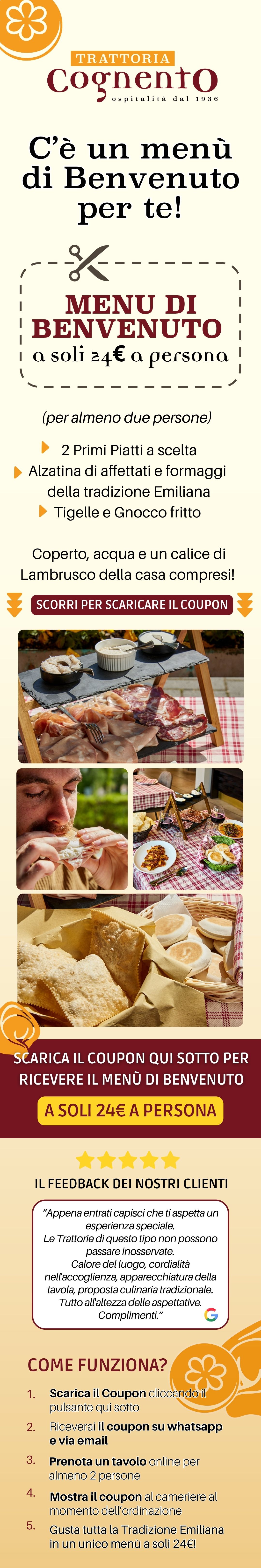 Offerta di Benvenuto