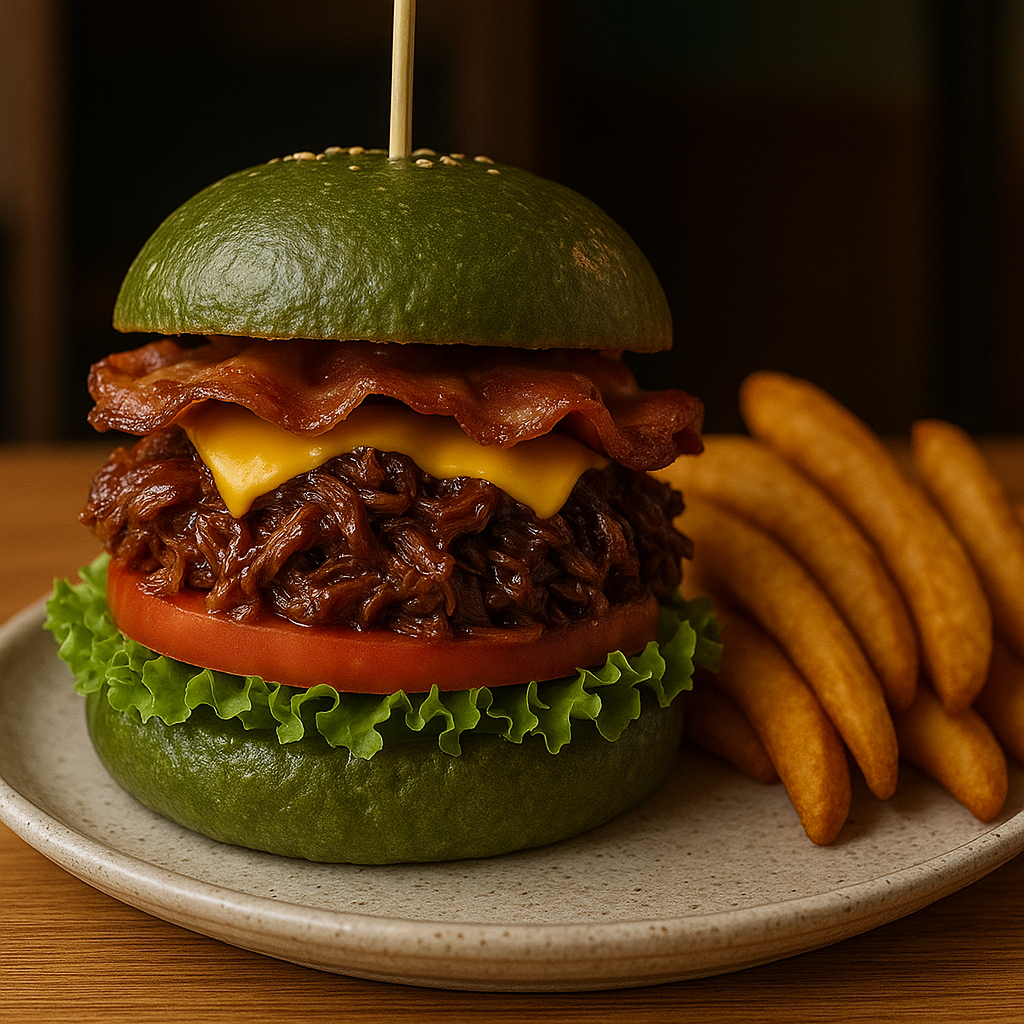 PULLED BEEF BURGER