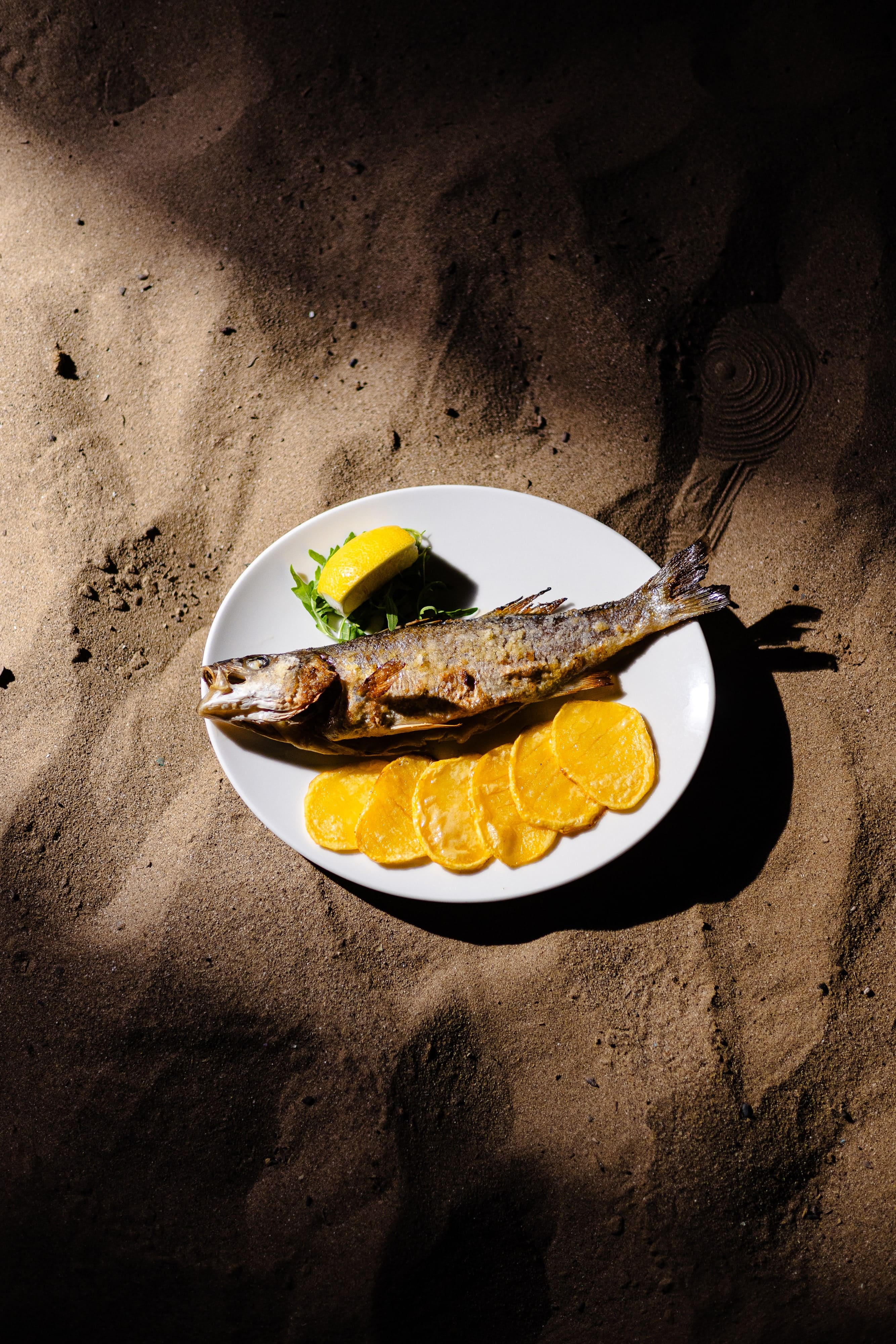 Spigola o Orata al forno con patate